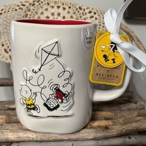 NWT! PEANUTS X RAE DUNN EVERYTHING SEEMS FINE CHARLIE BROWN DOUBLE-SIDED MUG
